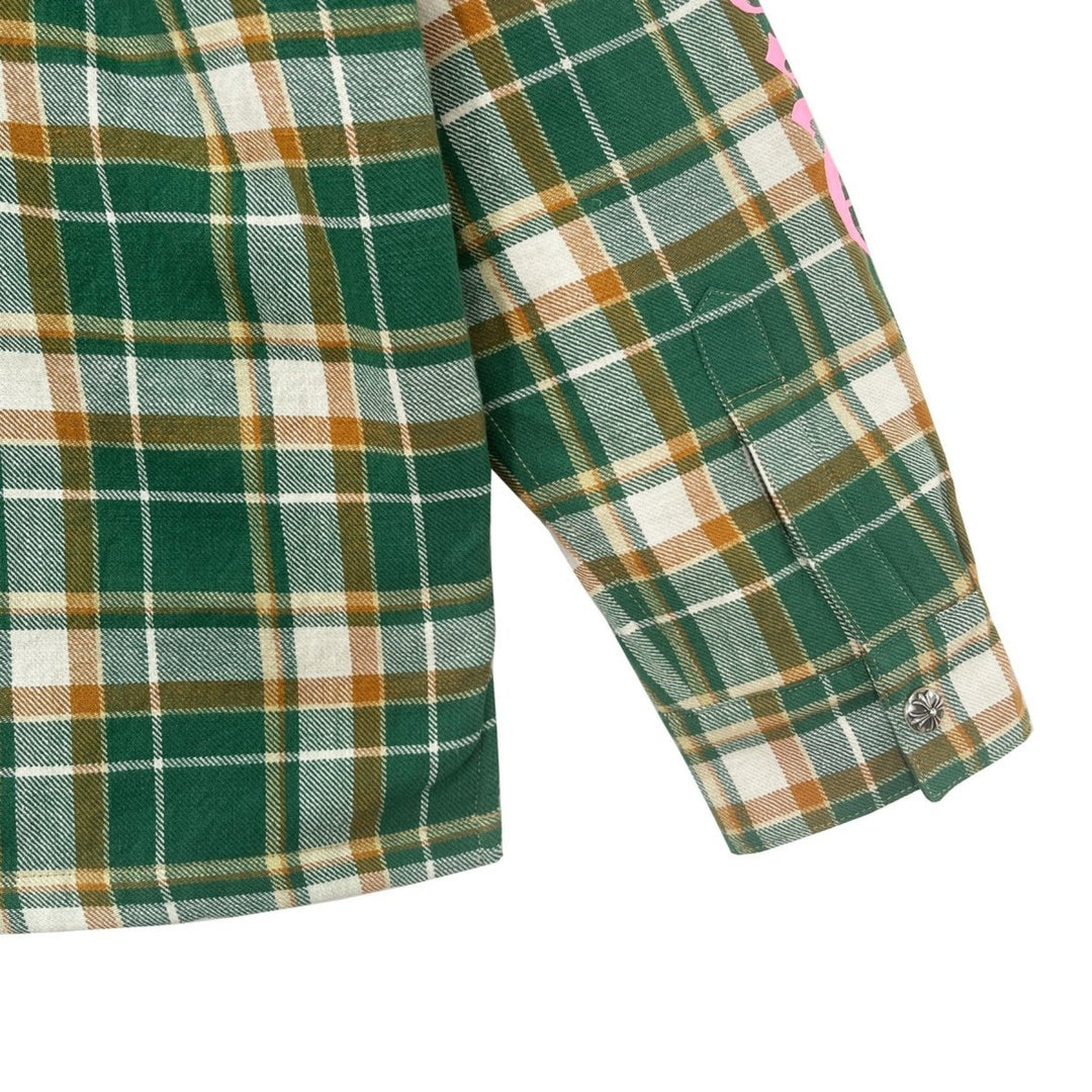 Chrome Hearts Quilted Padded Flannel Plaid Print Jacket - SHENGLI ROAD MARKET