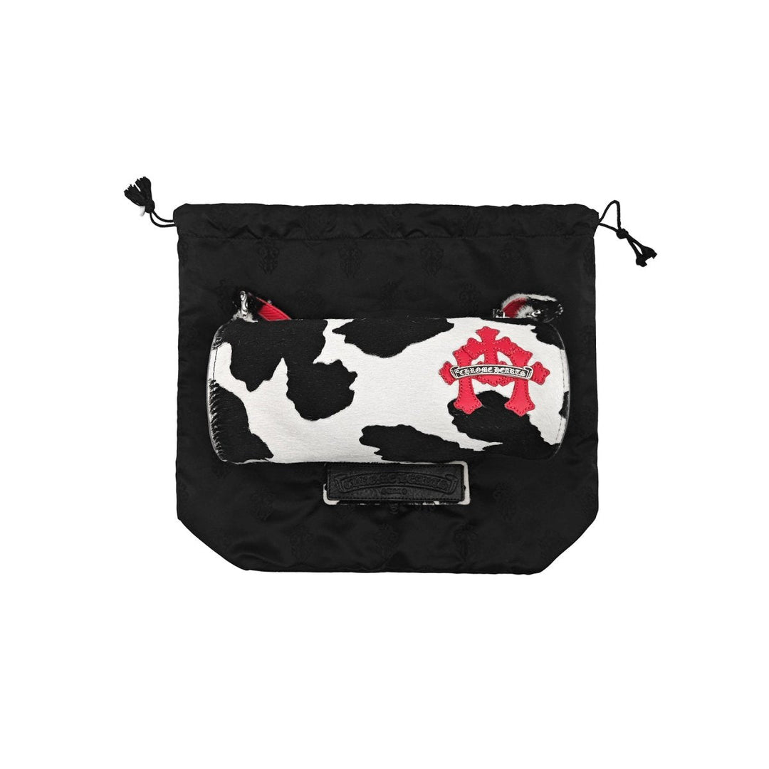 Chrome Hearts Red Leather Cross Patch Horsehair Cow Stripe Jojo Mini Handbag - SHENGLI ROAD MARKET