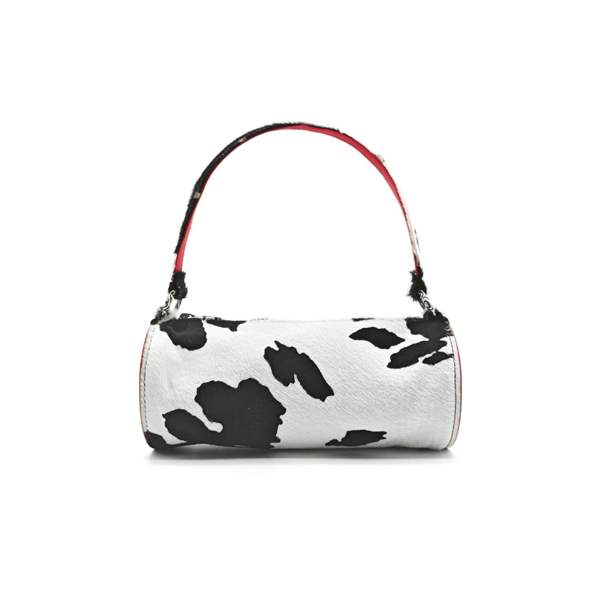 Chrome Hearts Red Leather Cross Patch Horsehair Cow Stripe Jojo Mini Handbag - SHENGLI ROAD MARKET
