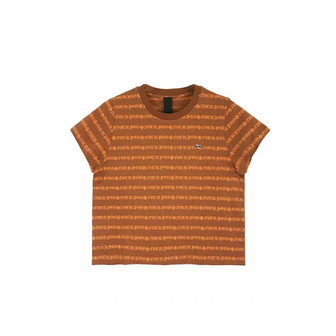 Chrome Hearts Red Lips Script Stripe Tee - SHENGLI ROAD MARKET
