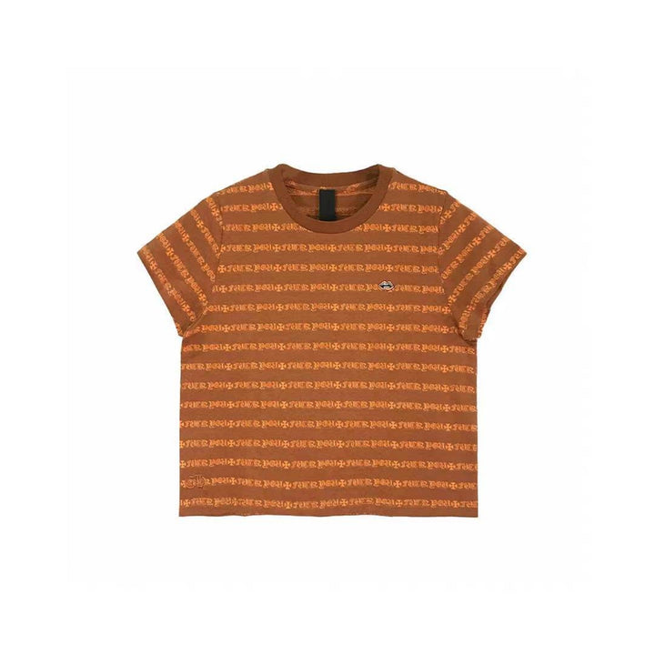 Chrome Hearts Red Lips Script Stripe Tee - SHENGLI ROAD MARKET