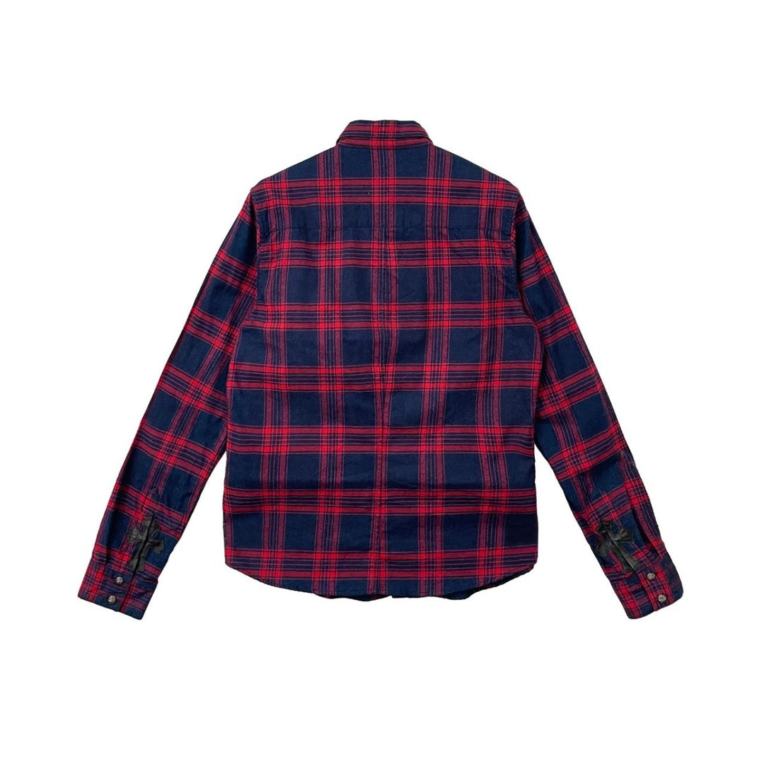 Chrome Hearts Red Striped Plaid Shirt - SHENGLI ROAD MARKET