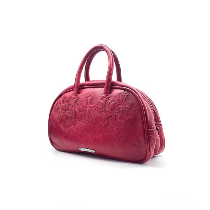 Chrome Hearts Red Vine Cross Medium Bowling Bag - SHENGLI ROAD MARKET