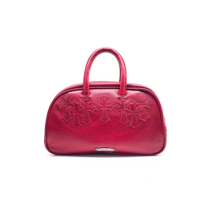 Chrome Hearts Red Vine Cross Medium Bowling Bag - SHENGLI ROAD MARKET
