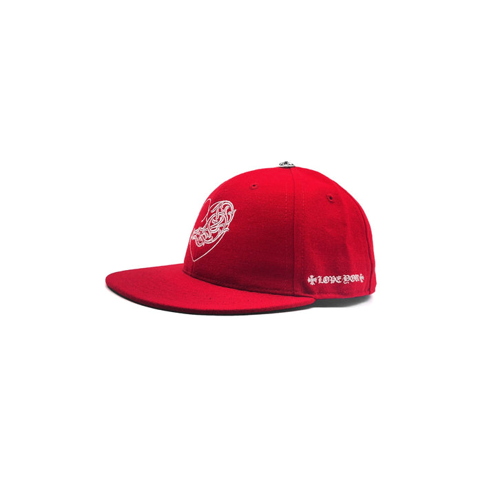 Chrome Hearts Red Vine Heart Embroidered Cap - SHENGLI ROAD MARKET
