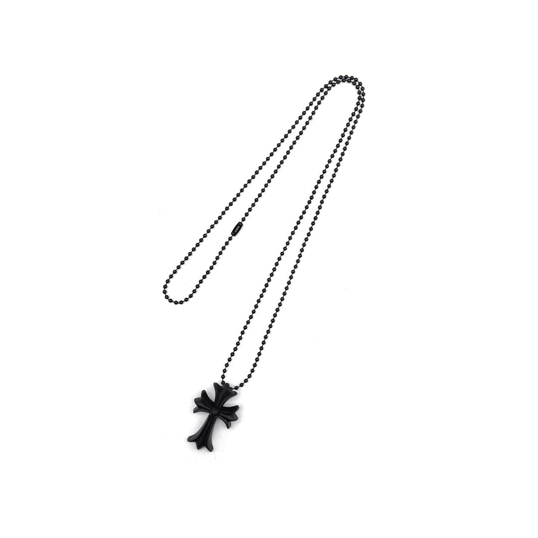 Chrome Hearts Resin Cross Pendant Ball Chain Necklace - SHENGLI ROAD MARKET