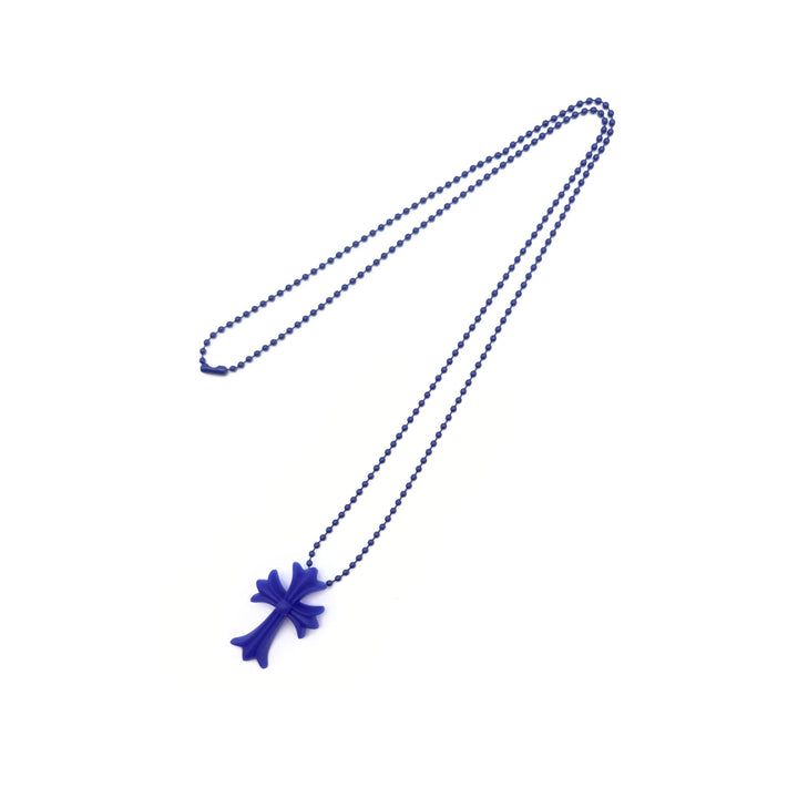 Chrome Hearts Resin Cross Pendant Ball Chain Necklace - SHENGLI ROAD MARKET
