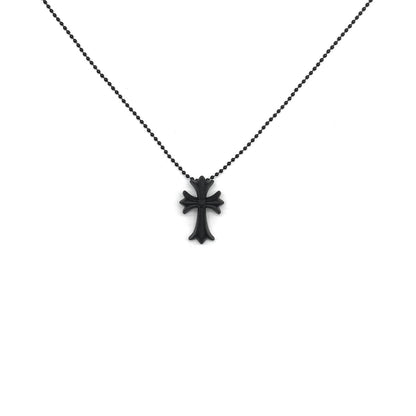 Chrome Hearts Resin Cross Pendant Ball Chain Necklace - SHENGLI ROAD MARKET