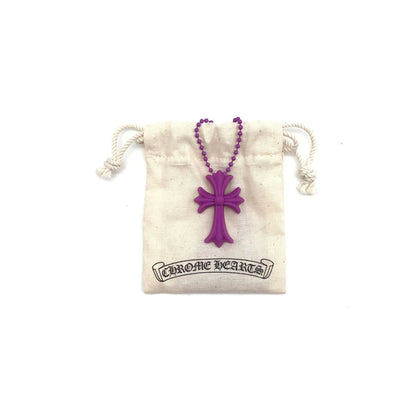 Chrome Hearts Resin Cross Pendant Ball Chain Necklace - SHENGLI ROAD MARKET