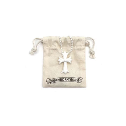 Chrome Hearts Resin Cross Pendant Ball Chain Necklace - SHENGLI ROAD MARKET