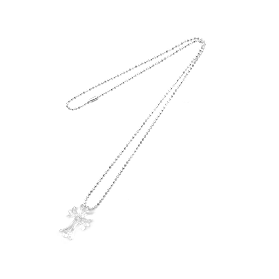Chrome Hearts Resin Cross Pendant Ball Chain Necklace - SHENGLI ROAD MARKET