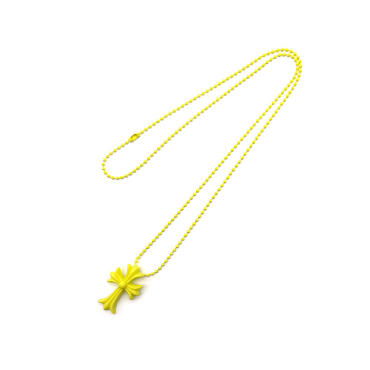 Chrome Hearts Resin Cross Pendant Ball Chain Necklace - SHENGLI ROAD MARKET