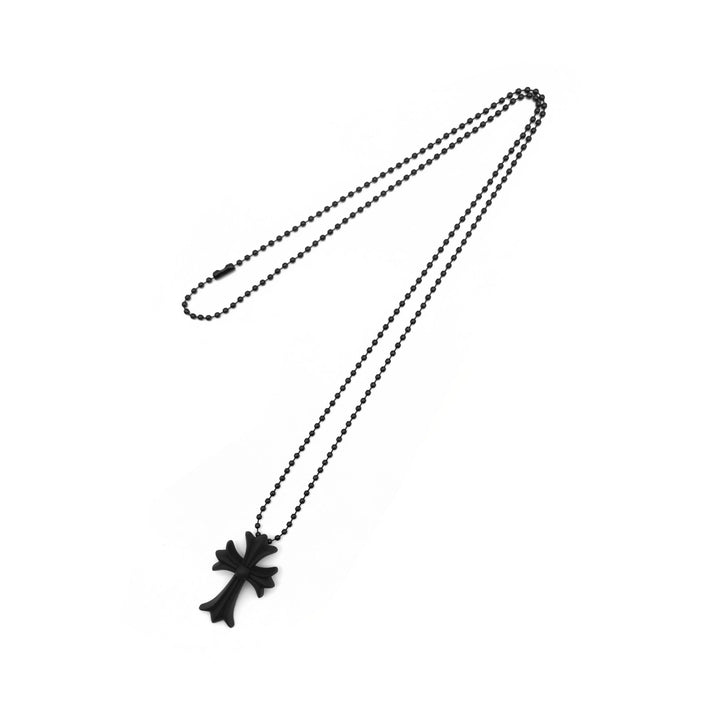 Chrome Hearts Resin Cross Pendant Ball Chain Necklace - SHENGLI ROAD MARKET
