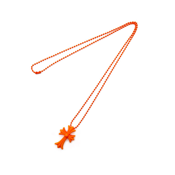 Chrome Hearts Resin Cross Pendant Ball Chain Necklace - SHENGLI ROAD MARKET