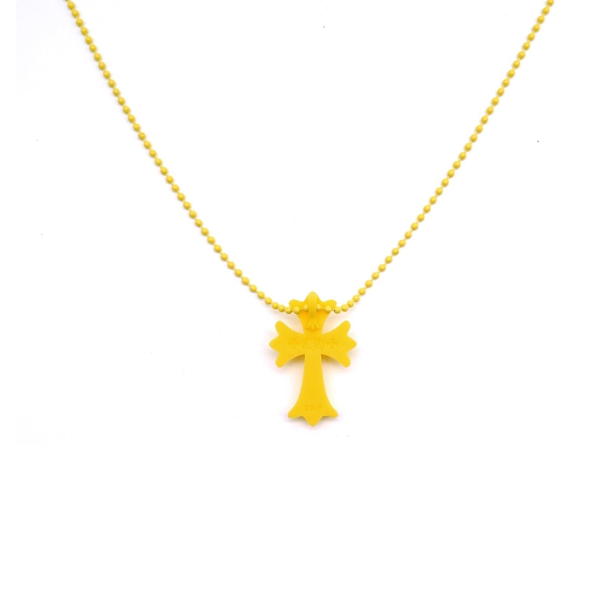 Chrome Hearts Resin Cross Pendant Ball Chain Necklace - SHENGLI ROAD MARKET