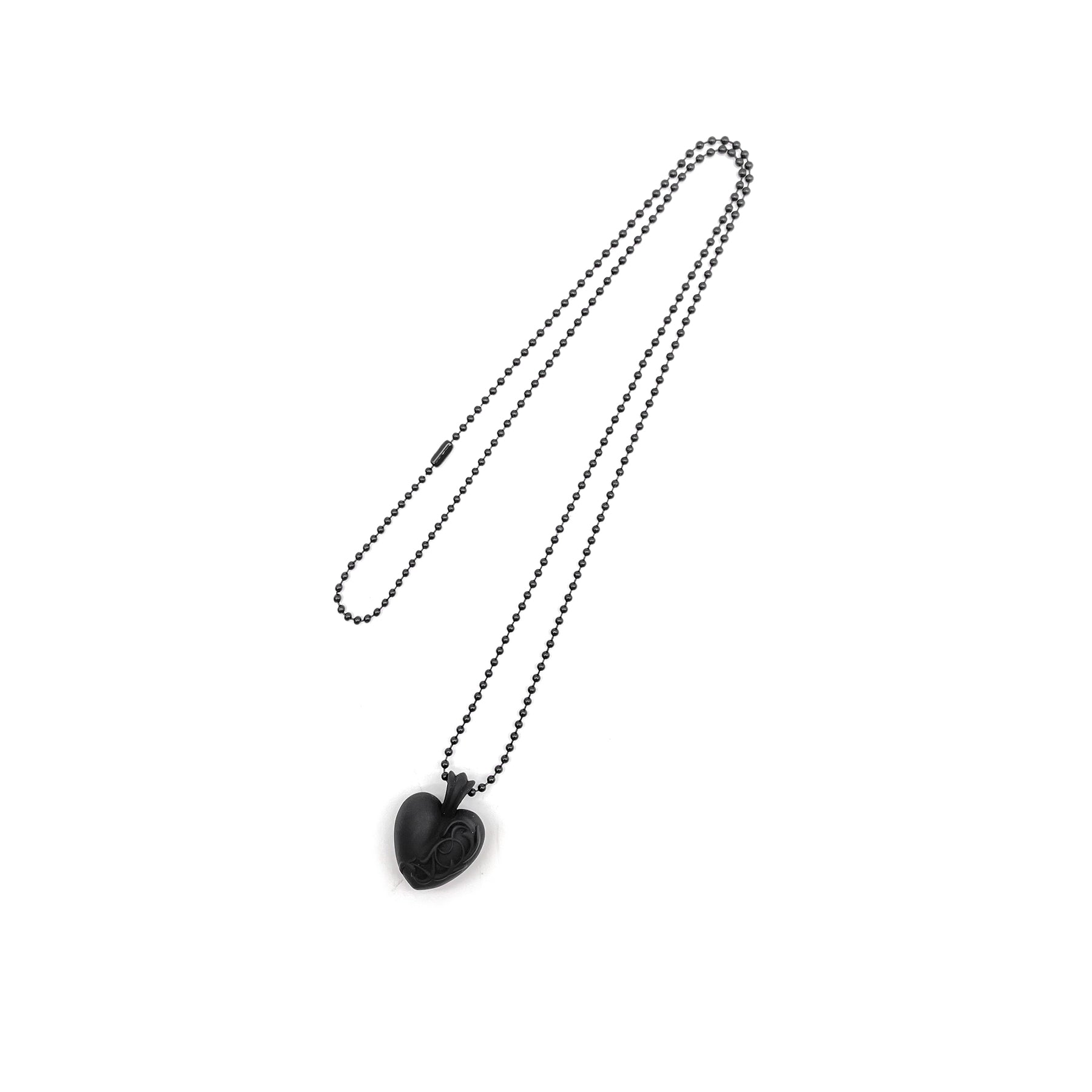 Chrome Hearts RL Chain Heart ネックレス Chrome Hearts Resin Heart Pendant Ball Chain Necklace - SRM
