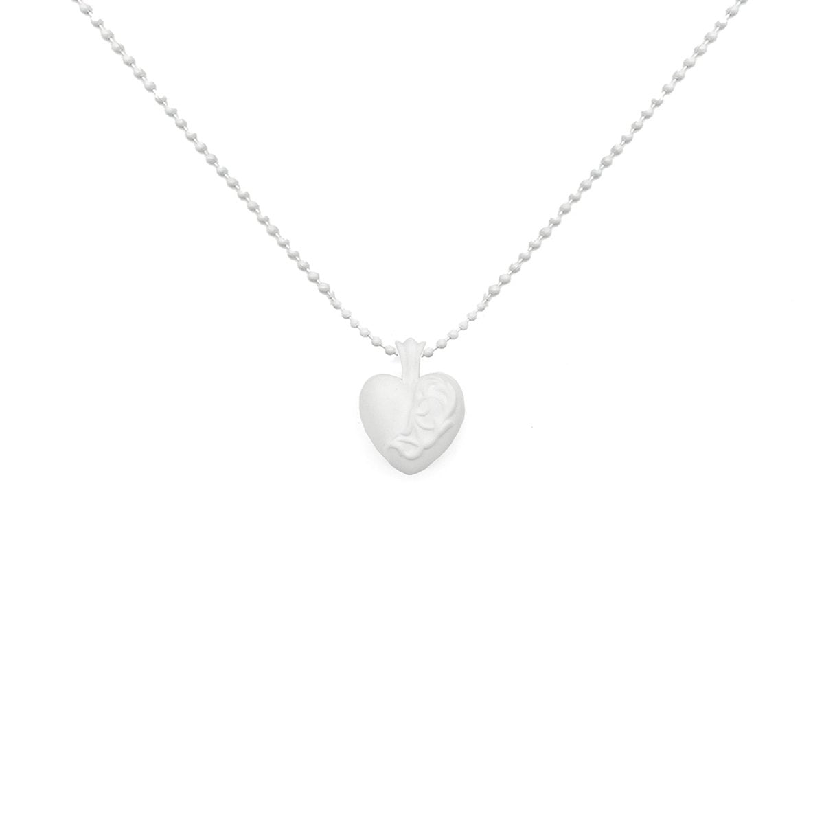 Chrome Hearts Resin Heart Pendant Ball Chain Necklace - SHENGLI ROAD MARKET