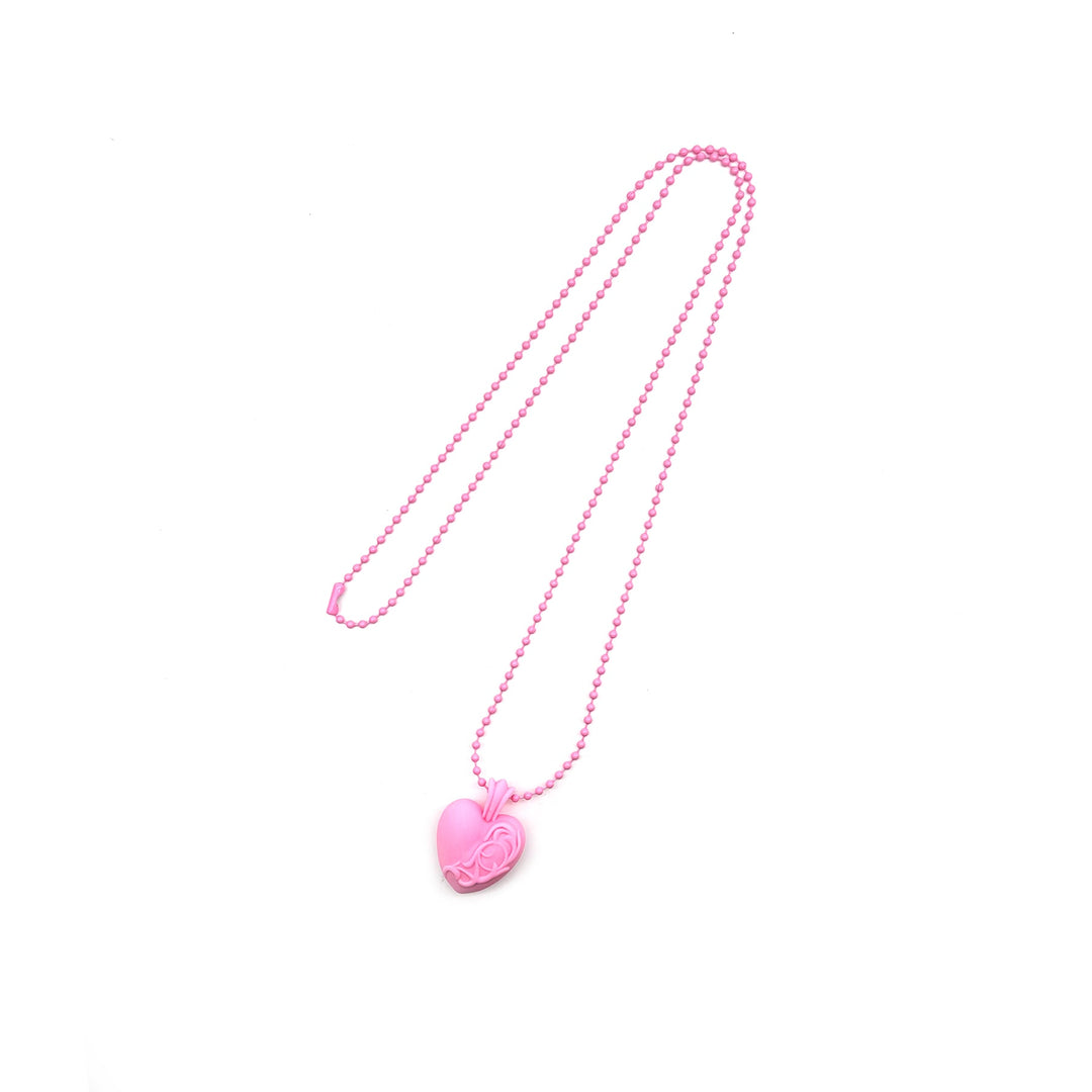 Chrome Hearts Resin Heart Pendant Ball Chain Necklace - SHENGLI ROAD MARKET