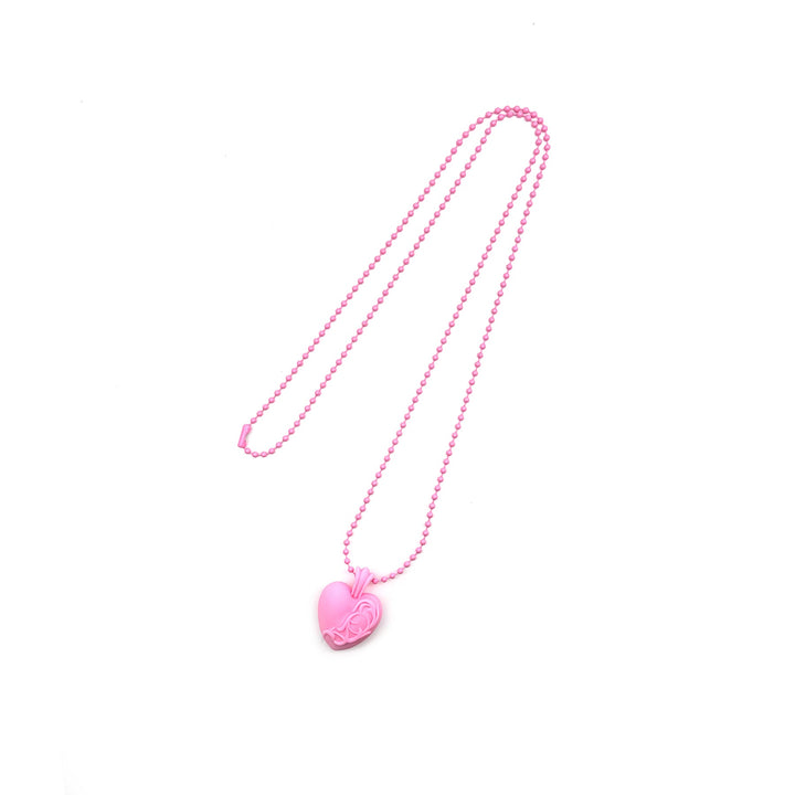 Chrome Hearts Resin Heart Pendant Ball Chain Necklace - SHENGLI ROAD MARKET