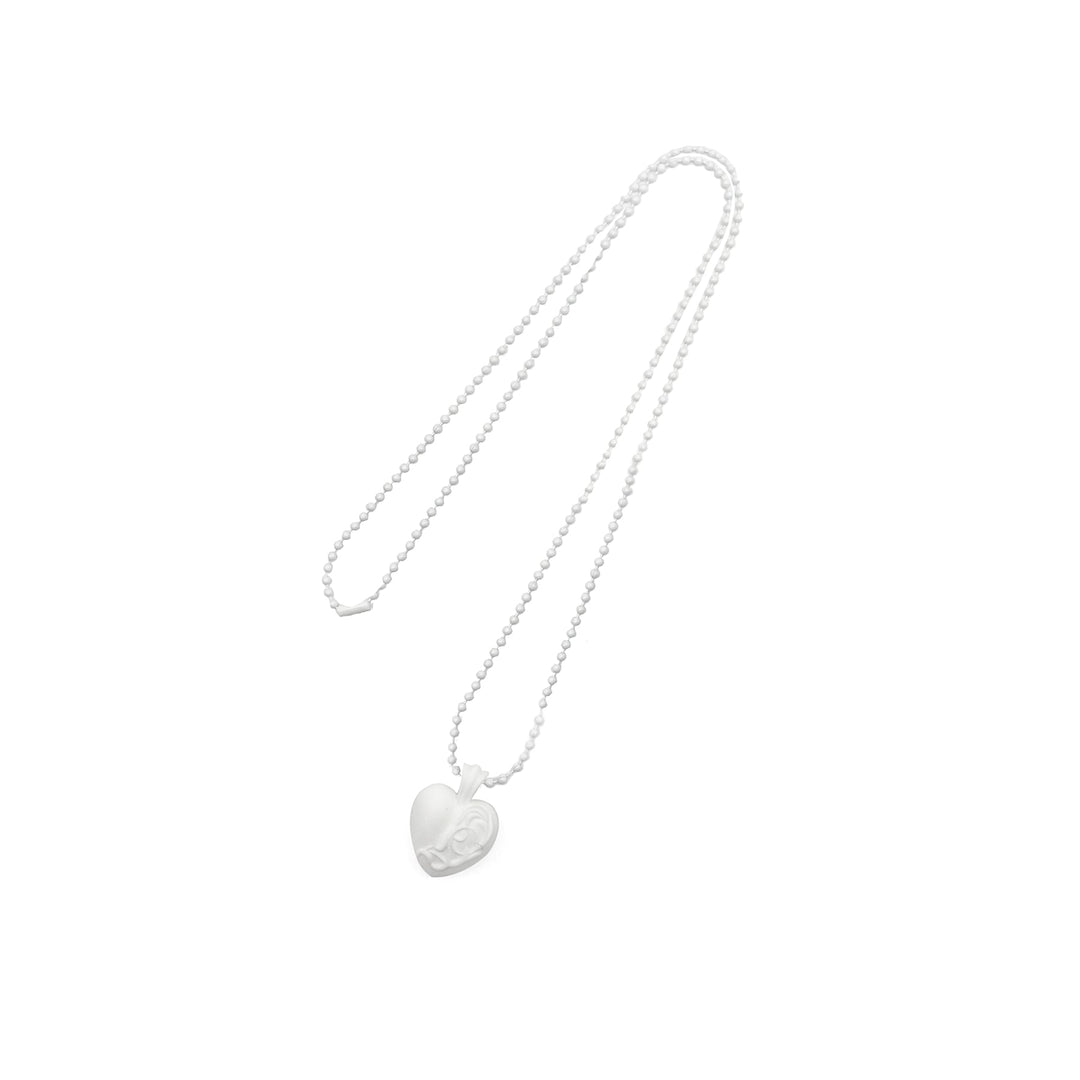 Chrome Hearts Resin Heart Pendant Ball Chain Necklace - SHENGLI ROAD MARKET