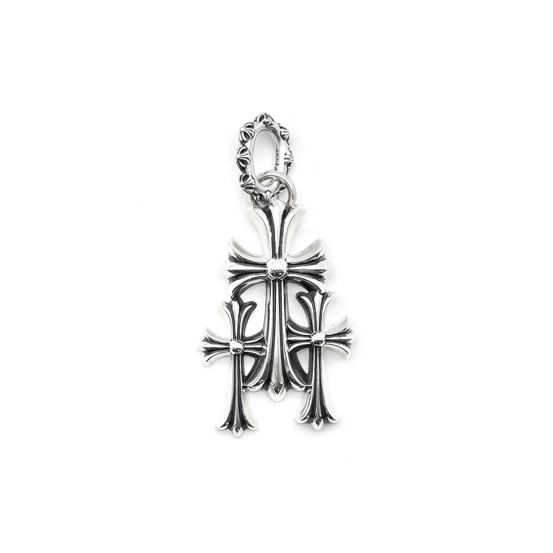 Chrome Hearts Ring Bail Triple Cross Large Pendant - SHENGLI ROAD MARKET