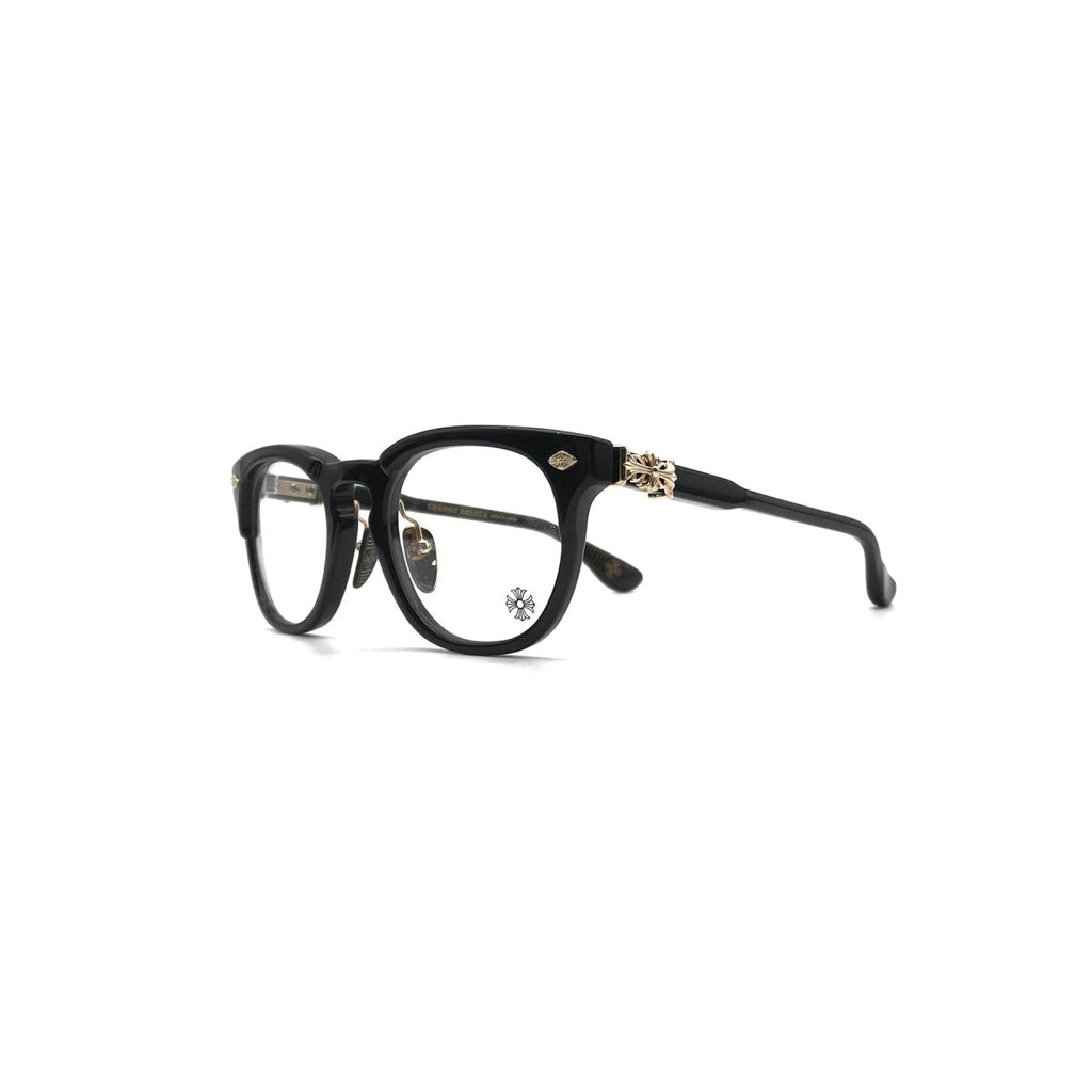 【CHROME HEARTS】RODSICLE ブラック メガネ chrome-hearts-rodsicle-bk18k-
