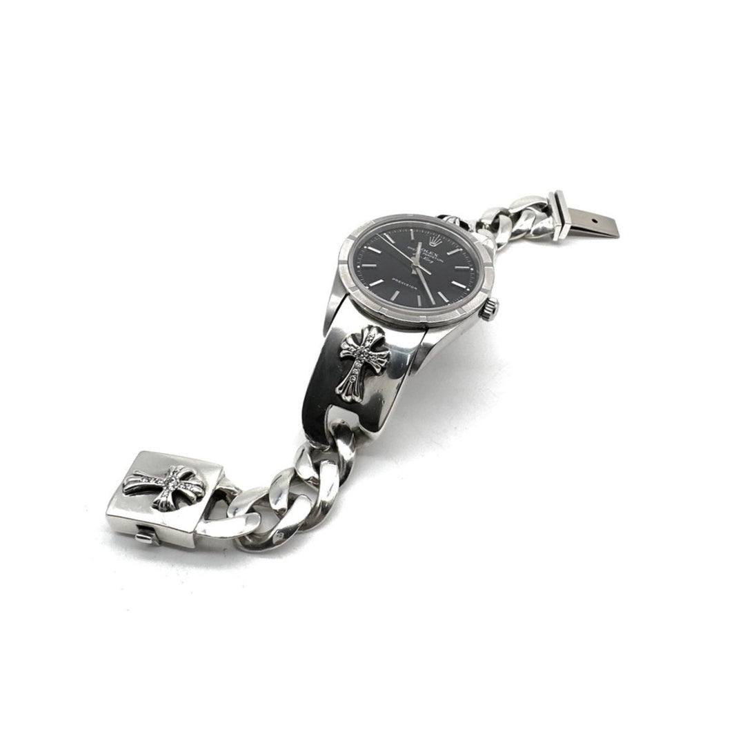 Chrome Hearts Rolex Air King Dial Silver Diamonds Babyfat Watch Strap - SHENGLI ROAD MARKET