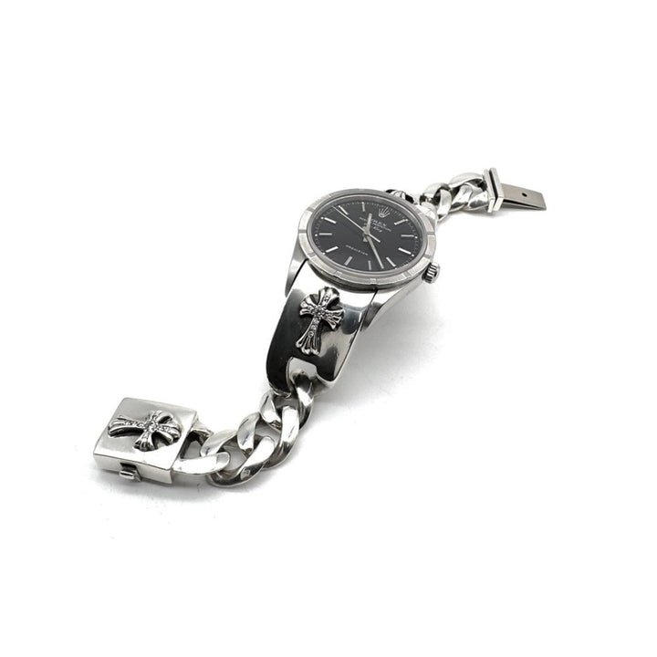 Chrome Hearts Rolex Air King Dial Silver Diamonds Babyfat Watch Strap - SHENGLI ROAD MARKET
