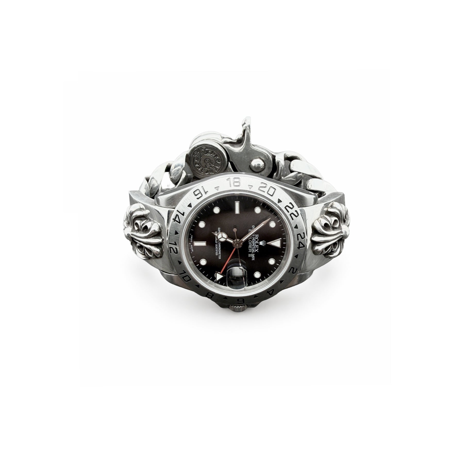 Chrome Hearts Rolex Black Dial Explorer II Lobster Clasp Keeper