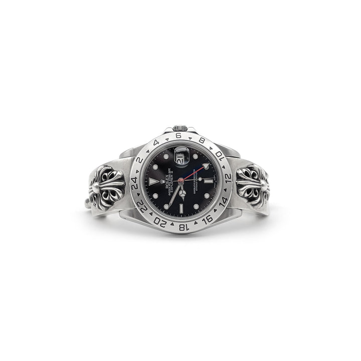 Chrome Hearts Rolex Black Dial Explorer II Lobster Clasp Keeper Watch Strap - SHENGLI ROAD MARKET