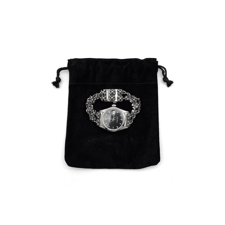 Chrome Hearts Rolex Black Dial Plus Double Cross Box Clasp Watch Strap - SHENGLI ROAD MARKET