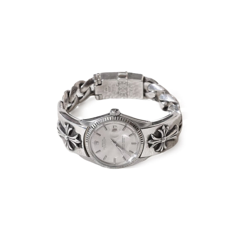 Chrome Hearts Rolex champagne Dial Cross Watch Strap - SHENGLI ROAD MARKET