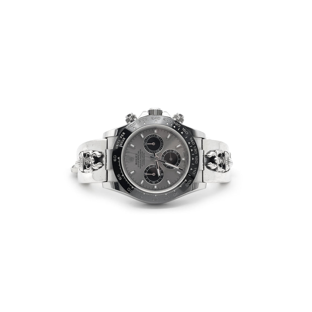 Chrome Hearts Rolex Daytona Dagger Cuban Link Watch Strap - SHENGLI ROAD MARKET