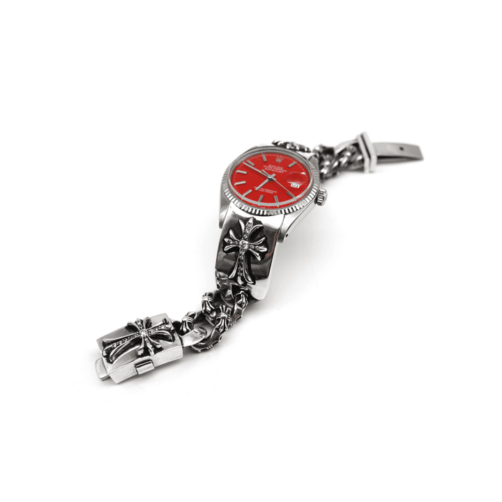 Chrome Hearts Rolex Dial Tiny Fancy Link Watch Strap - SHENGLI ROAD MARKET