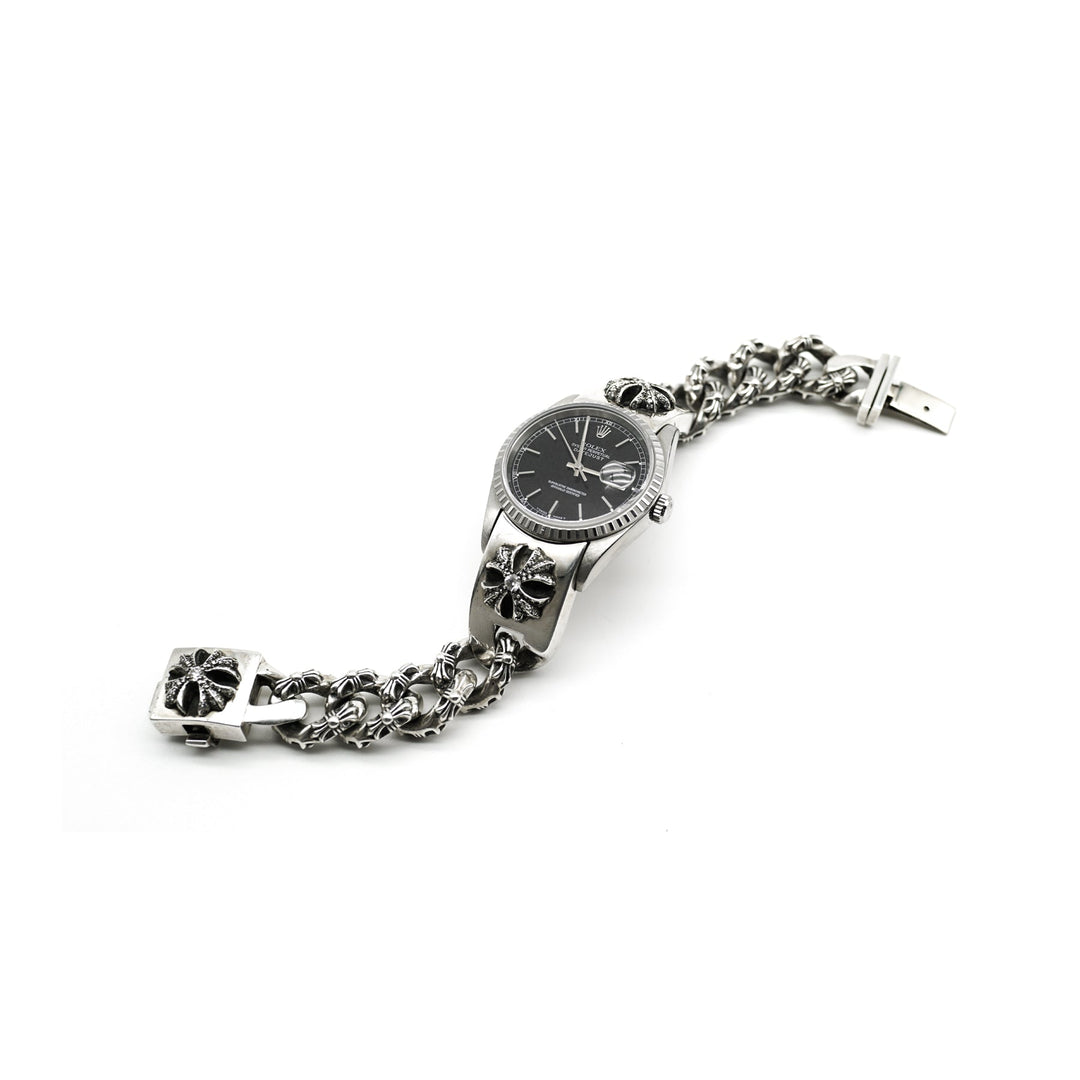 Chrome Hearts Rolex Plus Fancy Link Watch Strap - SHENGLI ROAD MARKET