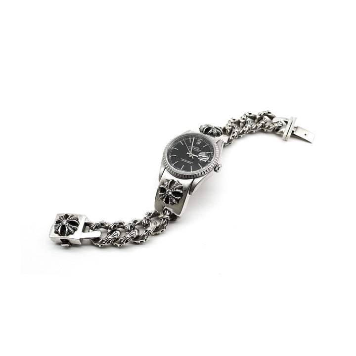 Chrome Hearts Rolex Plus Fancy Link Watch Strap - SHENGLI ROAD MARKET