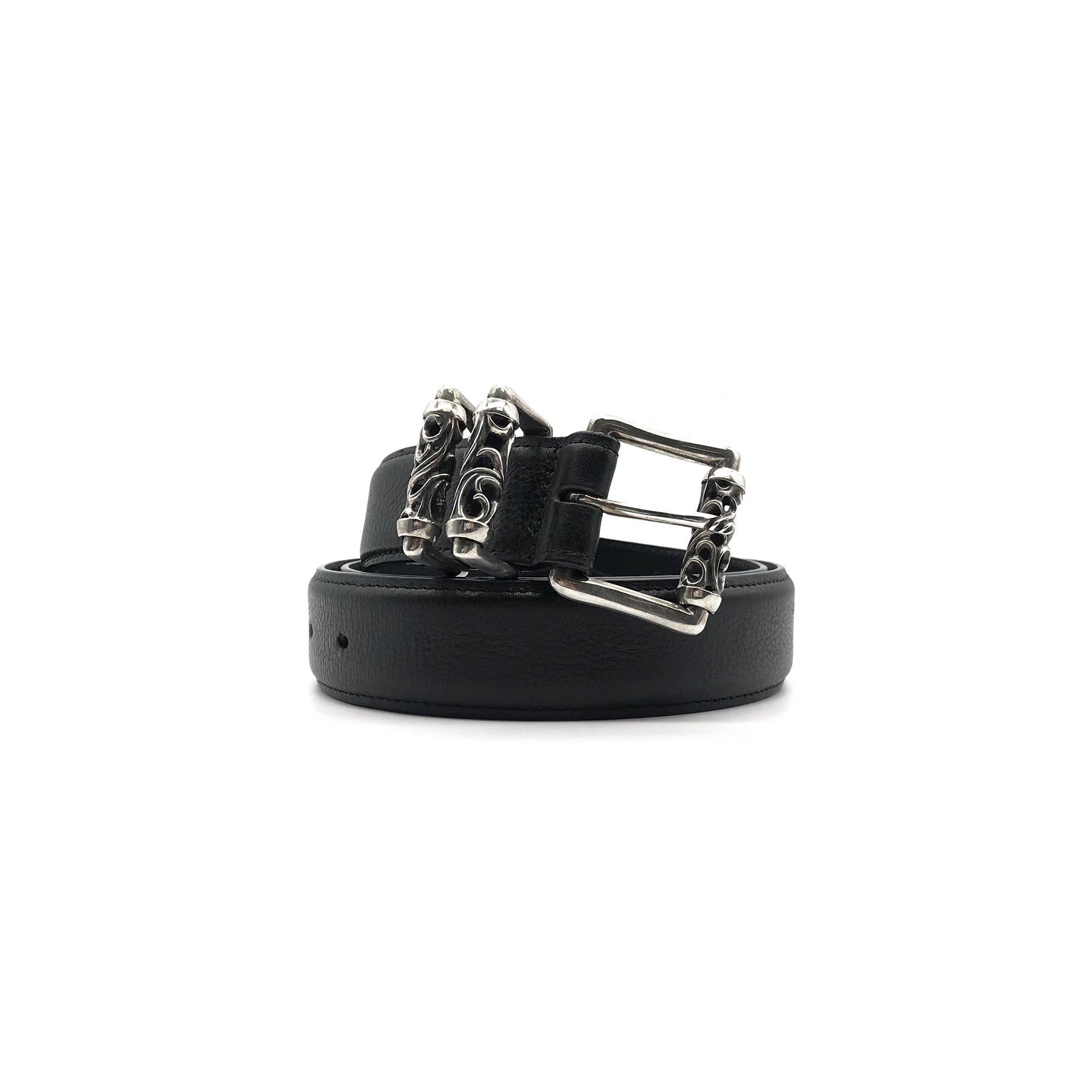 CHROME HEARTS クロムハーツ CELTIC ROLLER BELT 3PC1.5inch 3PCケルティックローラーバックル レザーベルト シルバー CHROME HEARTS（クロムハーツ） CHROME HEARTS CELTIC ROLLER BELT
