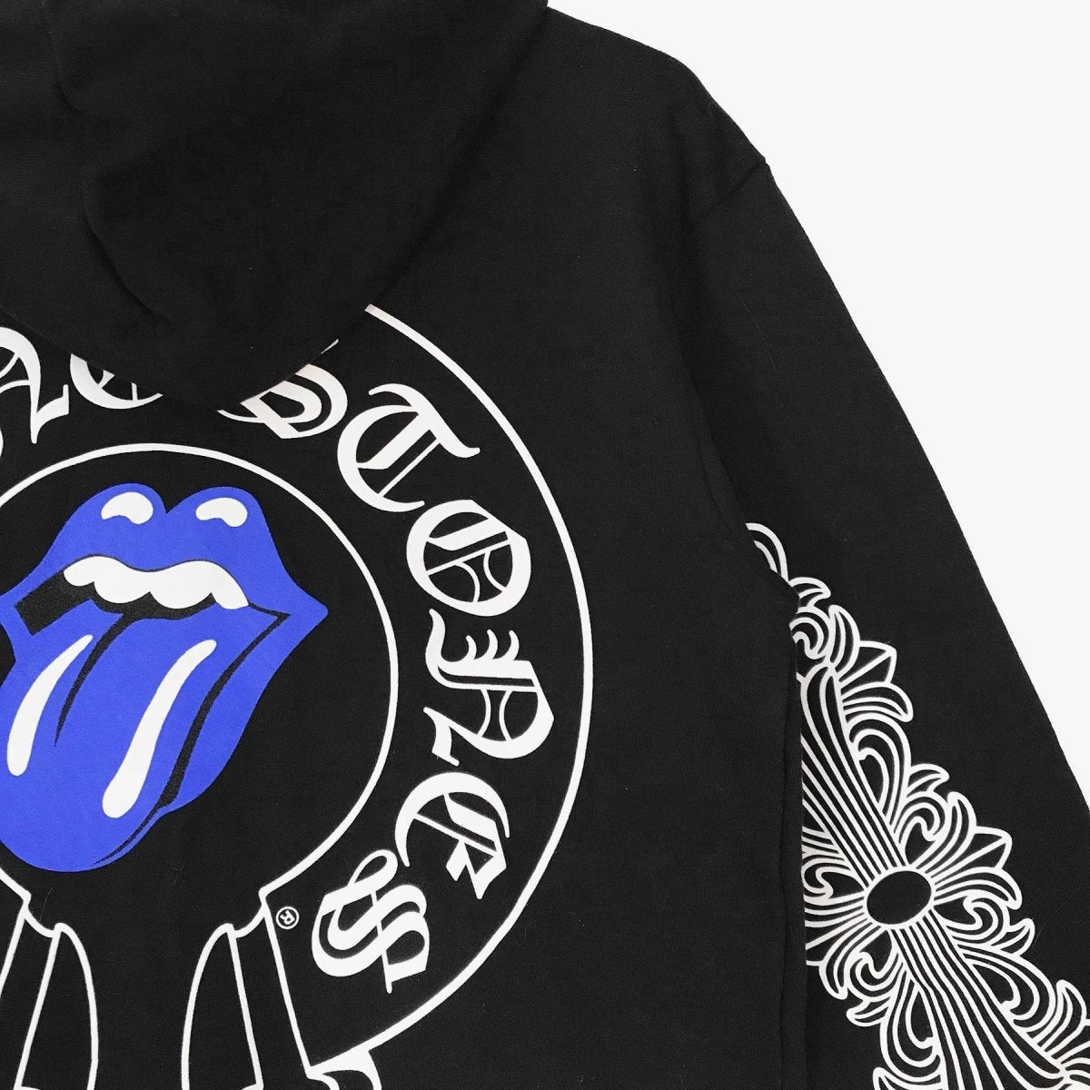 Chrome Hearts Rolling Stone Horseshoe Logo Zip Up Hoodie - SHENGLI ROAD MARKET