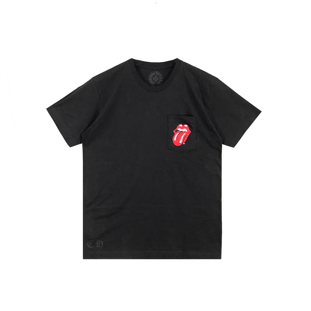 Chrome Hearts Rolling Stone Short Sleeve T-Shirt Tee - SHENGLI ROAD MARKET