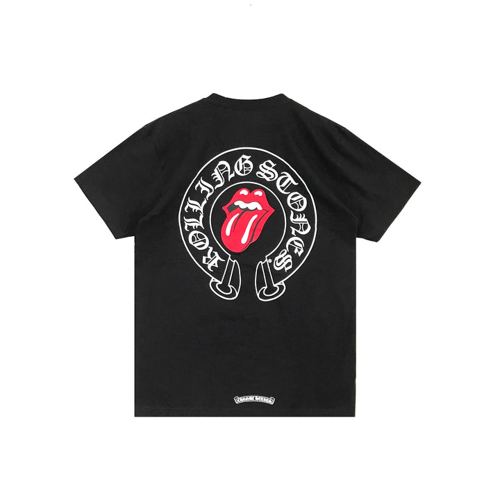 Chrome Hearts Rolling Stone Short Sleeve T-Shirt Tee - SHENGLI ROAD MARKET