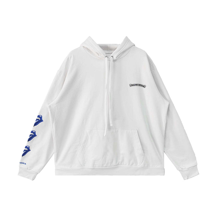 Chrome Hearts Rolling Stones New York Exclusive White Hoodie - SHENGLI ROAD MARKET