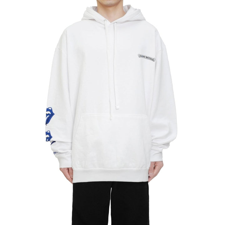 Chrome Hearts Rolling Stones New York Exclusive White Hoodie - SHENGLI ROAD MARKET