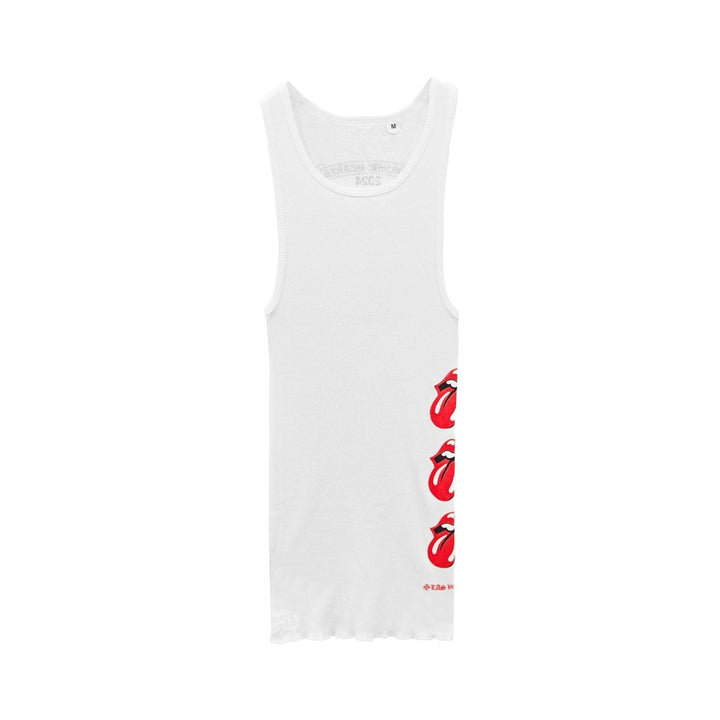 Chrome Hearts Rolling Stones Scroll Logo Tank Top - SHENGLI ROAD MARKET