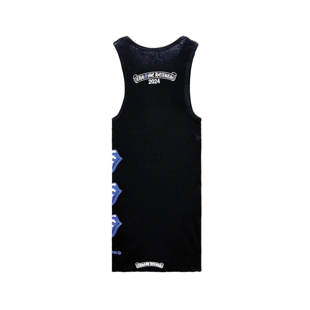 Chrome Hearts Rolling Stones Scroll Logo Tank Top - SHENGLI ROAD MARKET