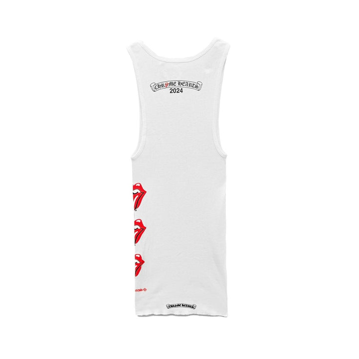 Chrome Hearts Rolling Stones Scroll Logo Tank Top - SHENGLI ROAD MARKET