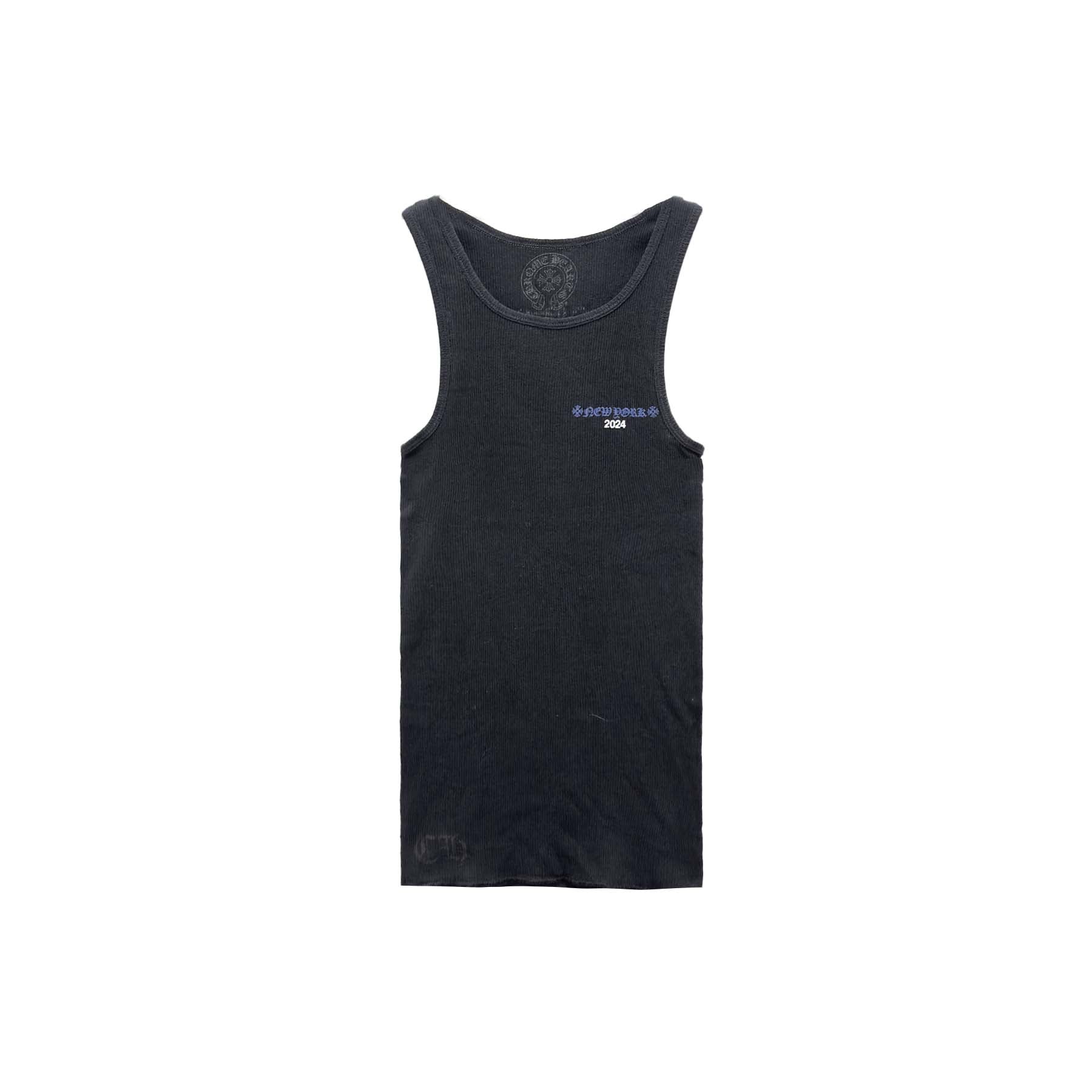 Chrome Hearts Rolling Stones Tongue Black Rib Tank Top - SRM