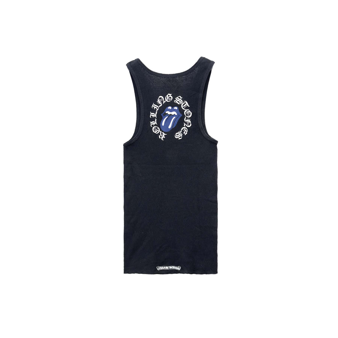 Chrome Hearts Rolling Stones Tongue Black Tank Top - SHENGLI ROAD MARKET