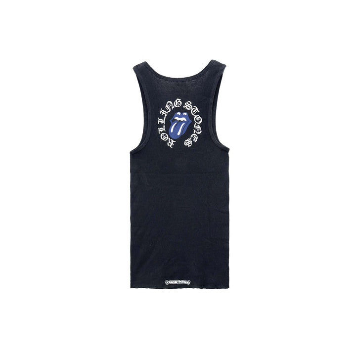 Chrome Hearts Rolling Stones Tongue Black Tank Top - SHENGLI ROAD MARKET