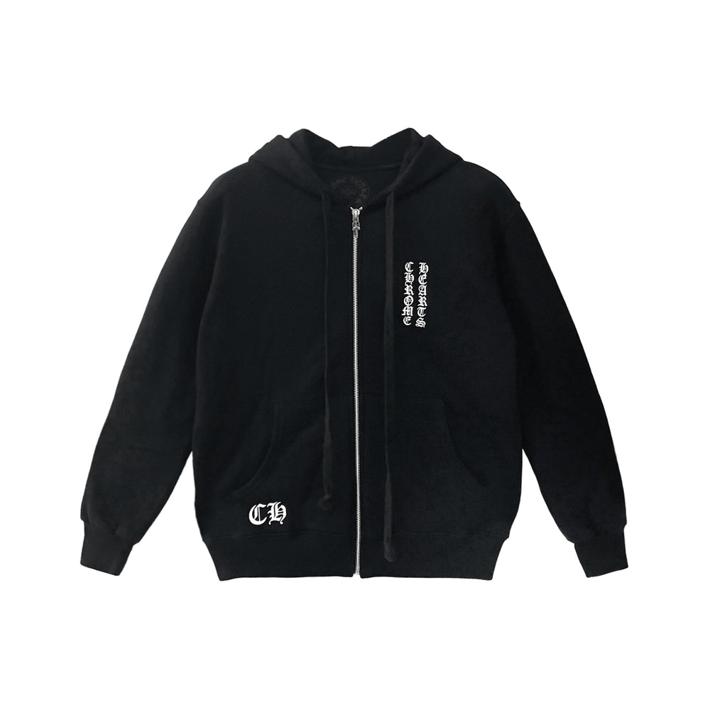 Chrome Hearts RS3 Triple Cross Thermal Zip Up Hoodie - SHENGLI ROAD MARKET