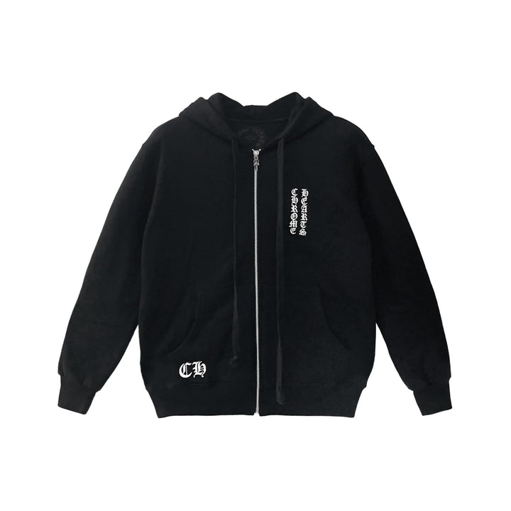 Chrome Hearts RS3 Triple Cross Thermal Zip Up Hoodie - SHENGLI ROAD MARKET